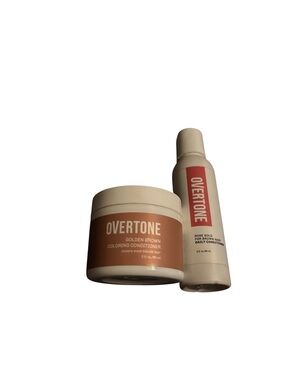 Overtone Conditioner Bundle Golden Brown coloring conditioner & Rose Gold 2 oz